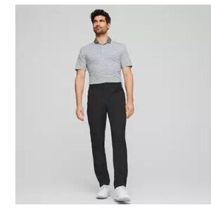 Puma Men’s Black Straight-Leg Pants